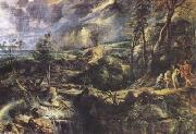 Peter Paul Rubens, Stormy Landscape with Philemon und Baucis(mk08)